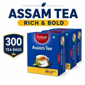 Celest Assam Chai – 100 Tea Bags (Pack of 3) | Assam Black Tea
