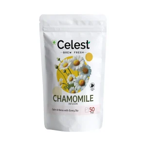 Celest Chamomile Tea - 50 Teabags | Caffeine-Free Herbal Tea