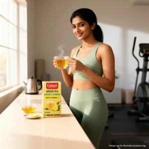 Celest Green Tea – Lemon & Honey | With Added Vitamin C | 100 Teabags