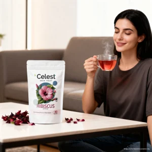 Celest Hibiscus Tea – 50 Teabags | Hibiscus Tea Loose Leaves