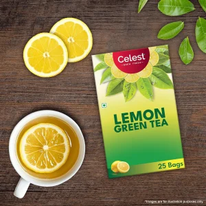 Celest Lemon Green Tea 25 teabags | Refreshing & Light Detox Tea
