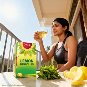 Celest Lemon Green Tea 25 teabags | Refreshing & Light Detox Tea