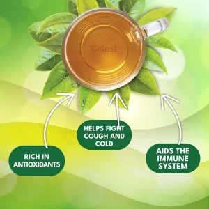Celest Tulsi Green Tea 25 Teabags | Tulsi Green Tea Bags | Natural Immunity Tea