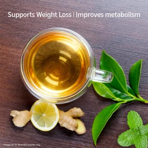 Celest Green Tea 25 teabags – Ginger, Mint & Lemon | Refreshing Detox Green Tea Blend