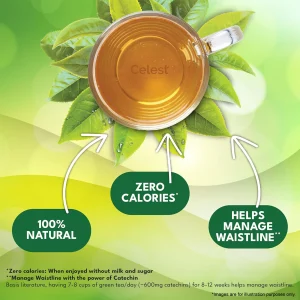Celest Natural Green Tea 25 teabags | Pure & Non‑Bitter Green Tea Blend
