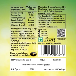 Celest Green Tea 100 Bags | Green Tea for Weight Loss
