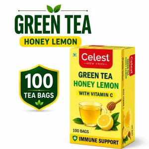 Celest Lemon & Honey – 100 Tea Bags with added Vitamin C | Green Tea