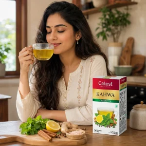 Celest Kahwa – 36 Tea Bags (Pack of 3) | Green Tea Herbal Blend